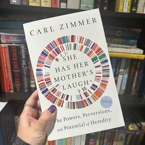 6/$30 She Has Her Mother's Laugh by Carl Zimmer Non-Fiction Book Novel